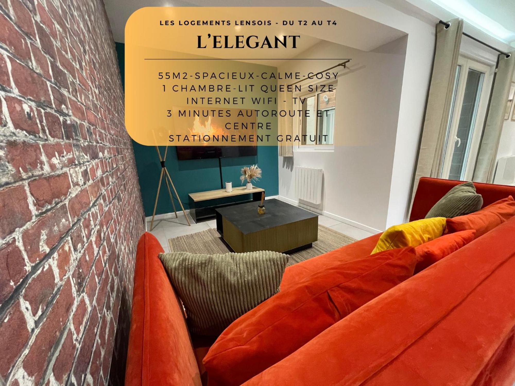 L'Elegant T2 - Calme Et Spacieux Lens Exteriör bild